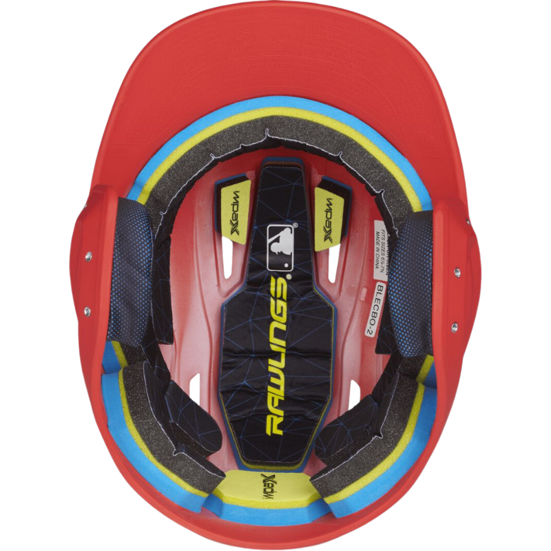 Rawlings IMPAX Foam Mach Baseball Batting Helmet Adult | Color Scarlet