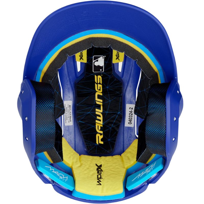 Rawlings One Size IMPAX Foam Mach Fit Batting Helmet Matte Color Royal