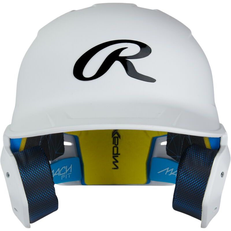 Rawlings Mach Fit Batting Helmet Matte Color White