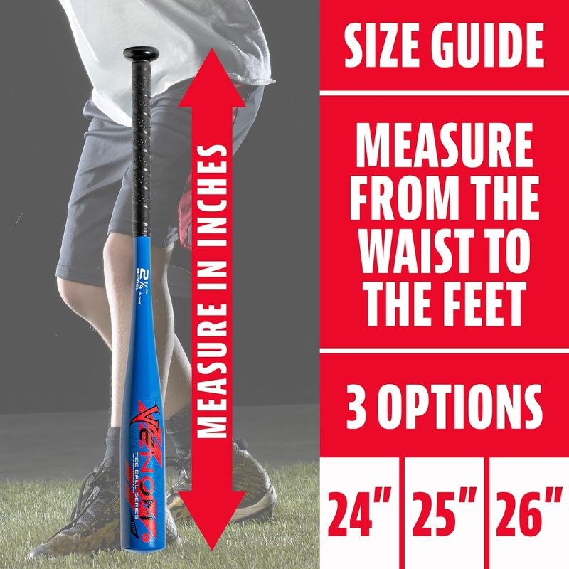 Franklin USA Venom 1100 Series Aluminum USA Baseball Tee Ball Bat Youth (-11) | 26 inch