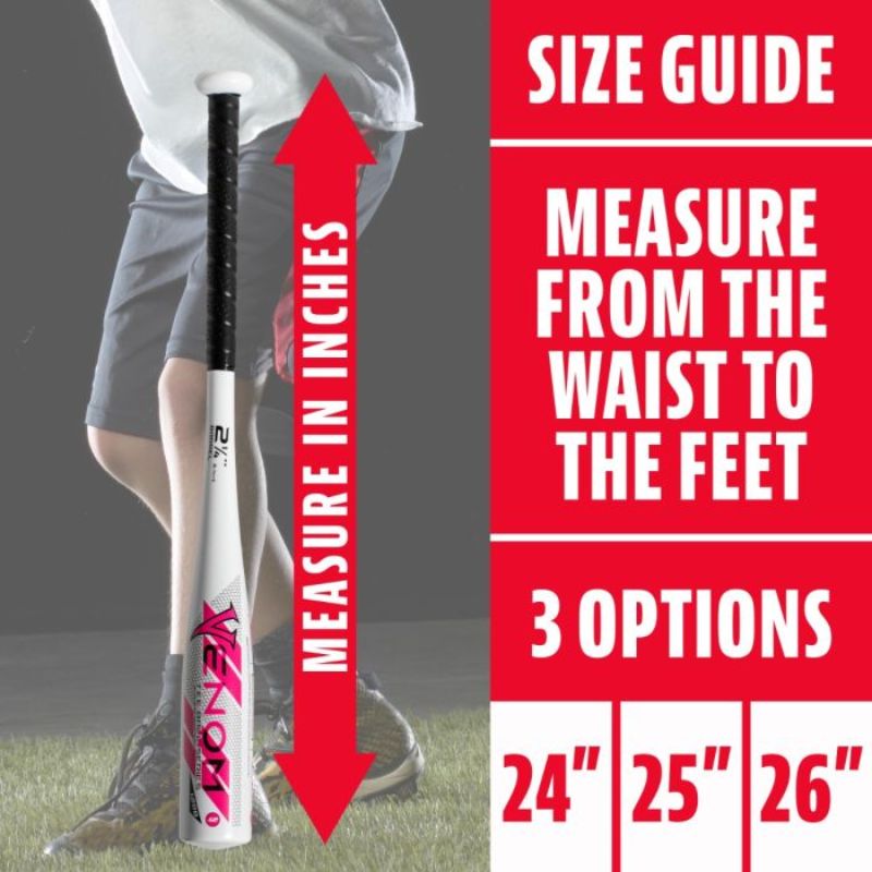 Franklin USA Venom 1200 Series Aluminum USA Baseball Tee Ball Bat Youth (-12) | 26 inch