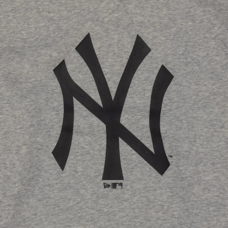 New Era NOS MLB Regular Crew Neck Yank XL Heather Grey/White