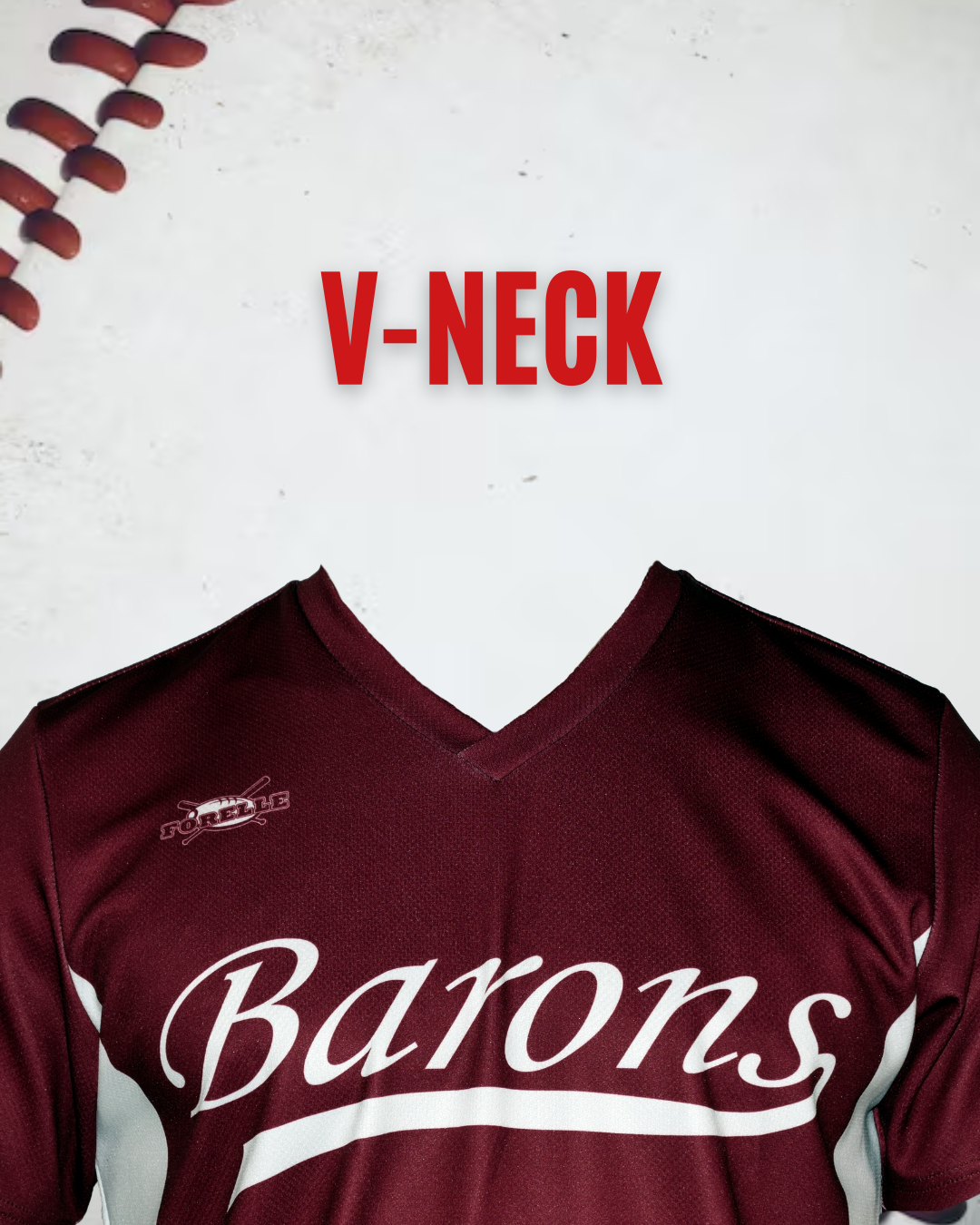 v-neck jersey
