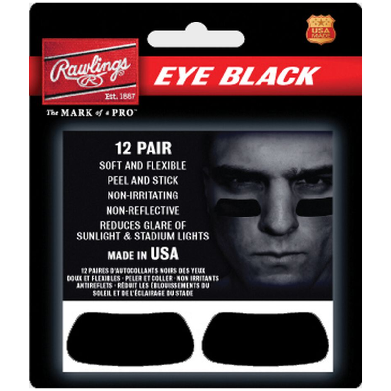 Eb12 Color Rawlings Eye Stickers Coloured (EB12) Color Black