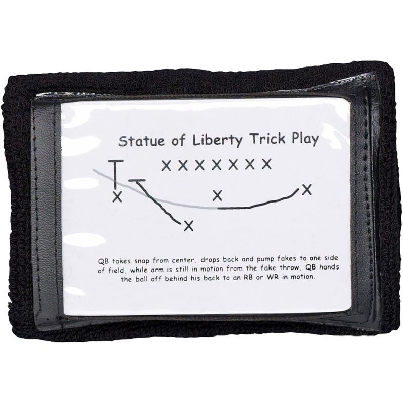 Wilson 5 Inch 3 Play Wrist Coach | Football Playbook Communication Tool 