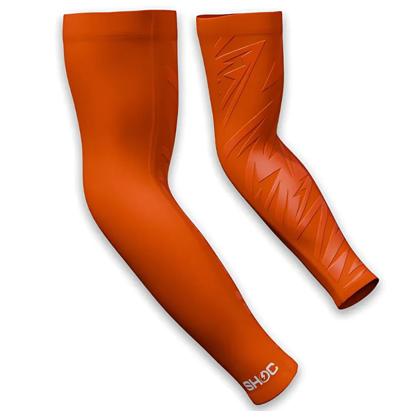 SHOC Super Grip Compression Arm Sleeve (Small Lo L/XL Orange