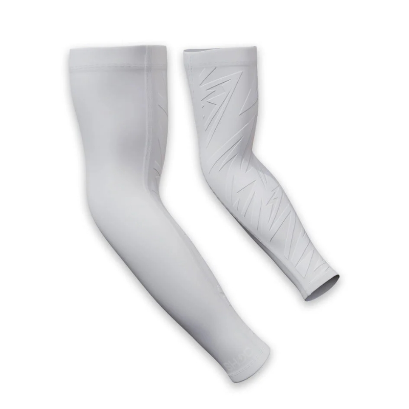SHOC Super Grip Compression Arm Sleeve (Small Log L/XL White