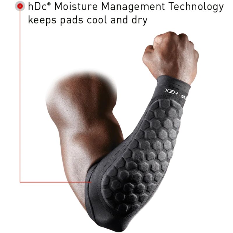 McDavid Hex Forearm Sleeves Pairs (651R)| Impact Protection Arm Compression Gear 