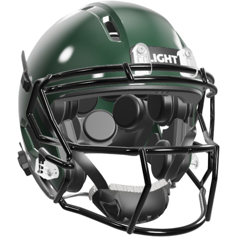 bolts lightning curved football helmet APACHE around protection while optimizing weight Light Apache Lightning Youth Helmets