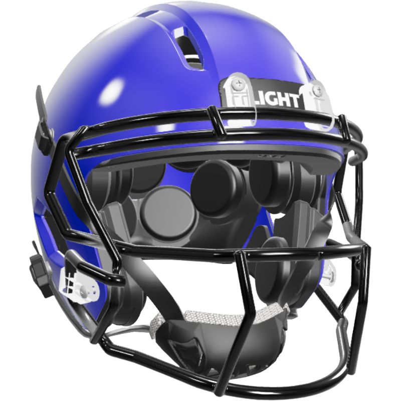blue lightning football helmet Light Helmets Youth Apache with Attached Facemask, Navy / L Meets all NOCSAE standards Light Apache Lightning Youth Helmets