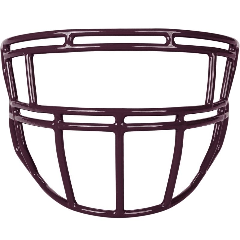 LIGHT P1 Force Adult Football Facemask for FB, LB, OL, DL - Maroon