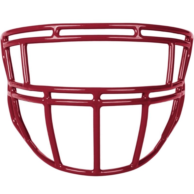LIGHT P1 Force Adult Football Facemask for FB, LB, OL, DL - Scarlet
