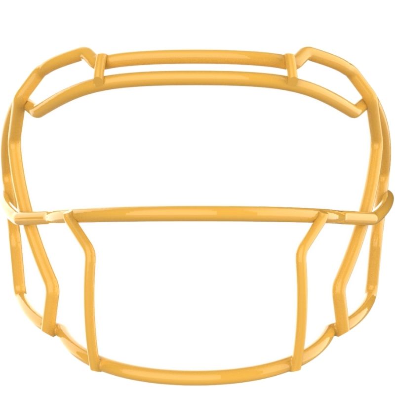 LIGHT SK3 Storm Stainless Steel Adult Football Facemask for QB, RB, CB, S, WR - Green Bay Gold