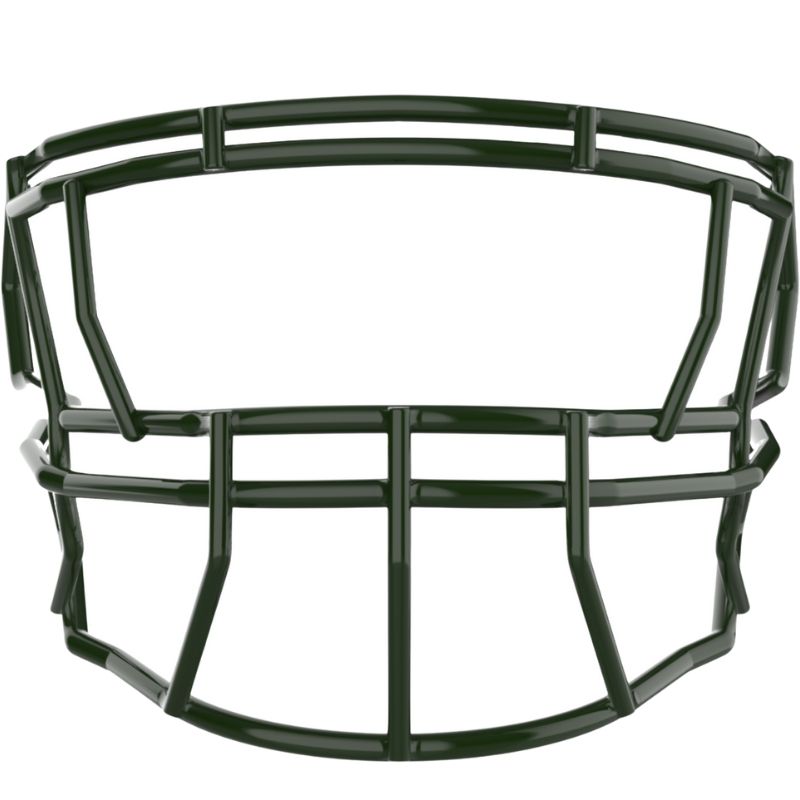 LIGHT P2 Defender Stainless Steel Adult Football Facemask for LB, OL, DL, RB, TE - Dark Green