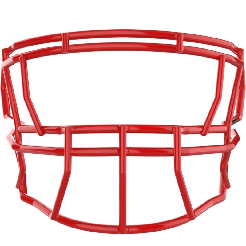 LIGHT P2 Defender Stainless Steel Adult Football Facemask for LB, OL, DL, RB, TE - Scarlet