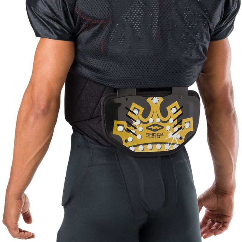 Shock Doctor Showtime Back Plate Adult Black/Gold King