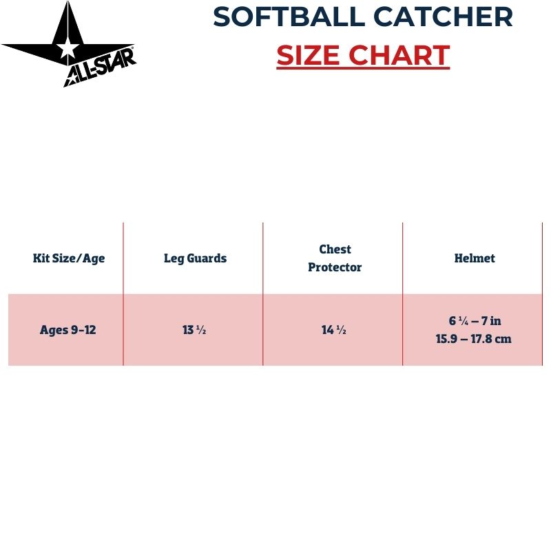 All Star CKCC912S7XS Catcher's Kit 9-12 Yrs