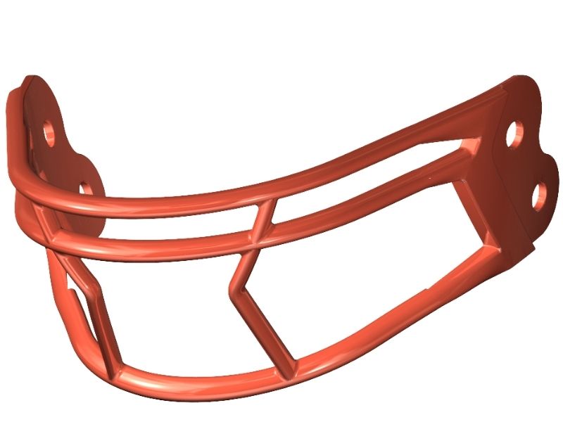 Riddell Axiom Mask 2B-HP-S Color Orange