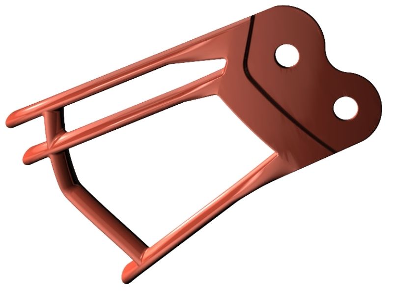 Riddell Axiom Mask 2B-HP-S Color Orange