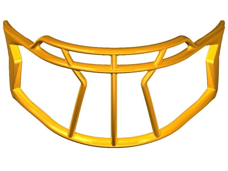Riddell Axiom Mask 2BC-HP-S Color Green Bay Gold