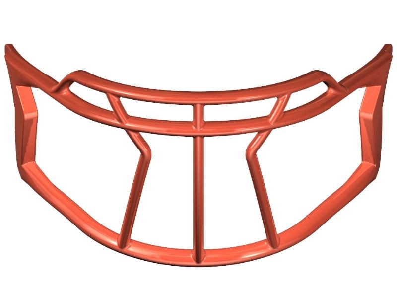 Riddell Axiom Mask 2BC-HP-S Color Orange