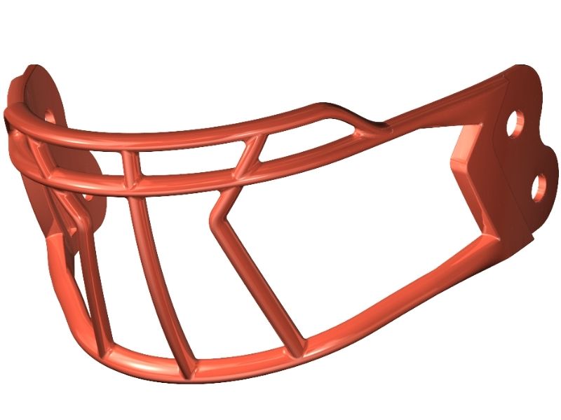 Riddell Axiom Mask 2BC-HP-S Color Orange