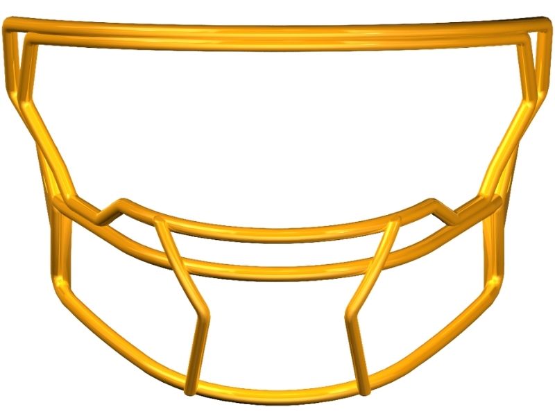 Riddell Axiom Mask W-2B-HP-S Color Green Bay Gold