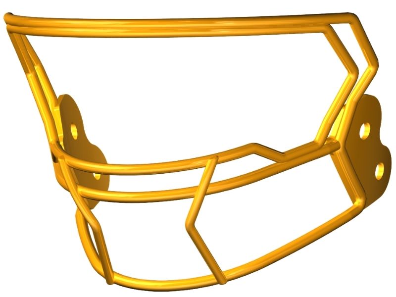 Riddell Axiom Mask W-2B-HP-S Color Green Bay Gold
