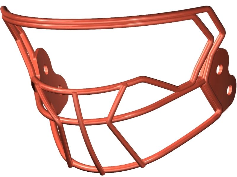 Riddell Axiom Mask W-2BC-HP-S Color Orange
