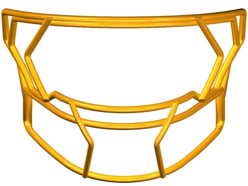Riddell Axiom Mask W-2EG-HP-S Color Green Bay Gold