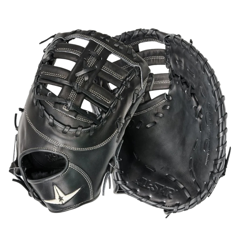 All Star FGAS-FB 13 Inch Leather Single Post Open Back Baseball Cather Mitt | Right Hand Catch