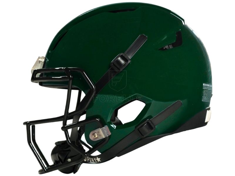 dark green football helmet Schutt Sports F7X-EGOP VI Facemask It also features the option of a Cam Does your helmet have a