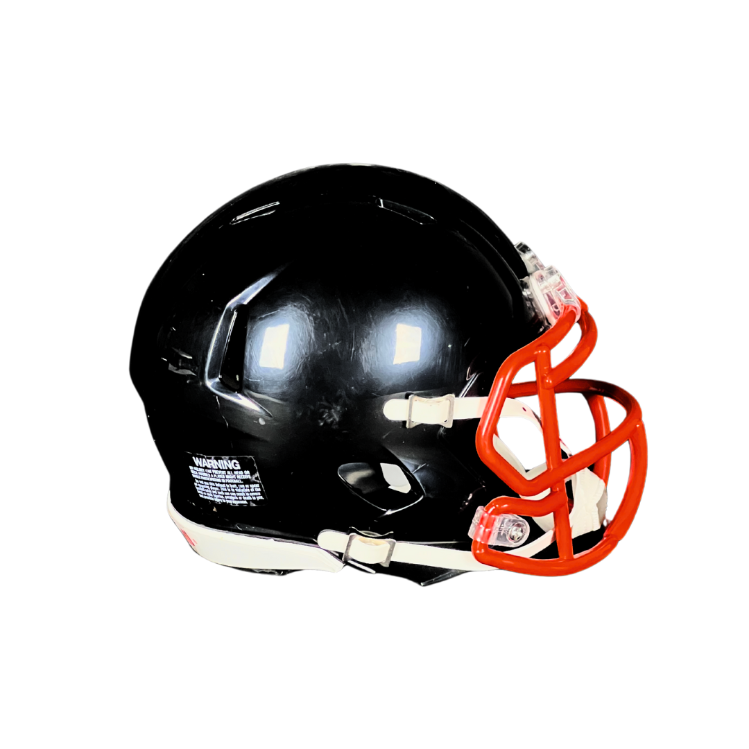 custom mini football helmets riddell Matte White with Black Mask Blank Revolution Speed Helmet (Decorative Mini Helmet - NOT Wearable trust the brainpower of Green Gridiron and take home a ready CUSTOM RIDDELL SPEED MINI FOOTBALL