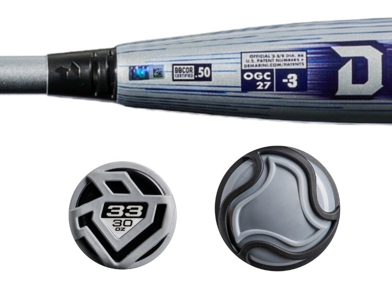 DeMarini WBD2702010 Omega (-3) BBCOR 2027 33 inch Size