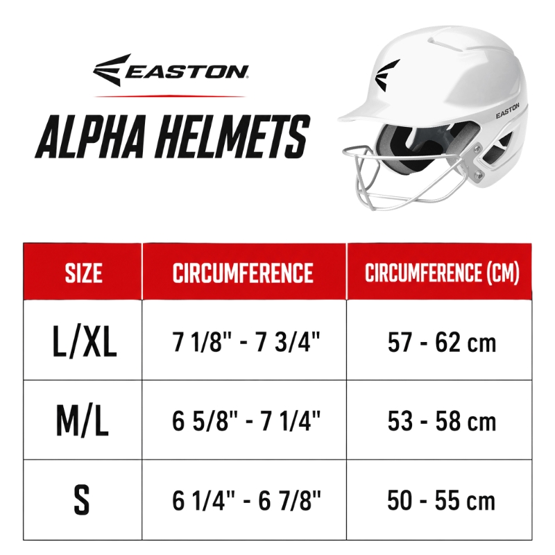 Easton Alpha ABS Thermoplastic Batting Helmet M/L Royal