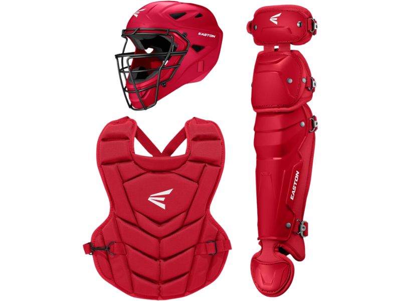 Easton BKMG3KITY Black Magic 3.0 Youth Catcher's Set L Red