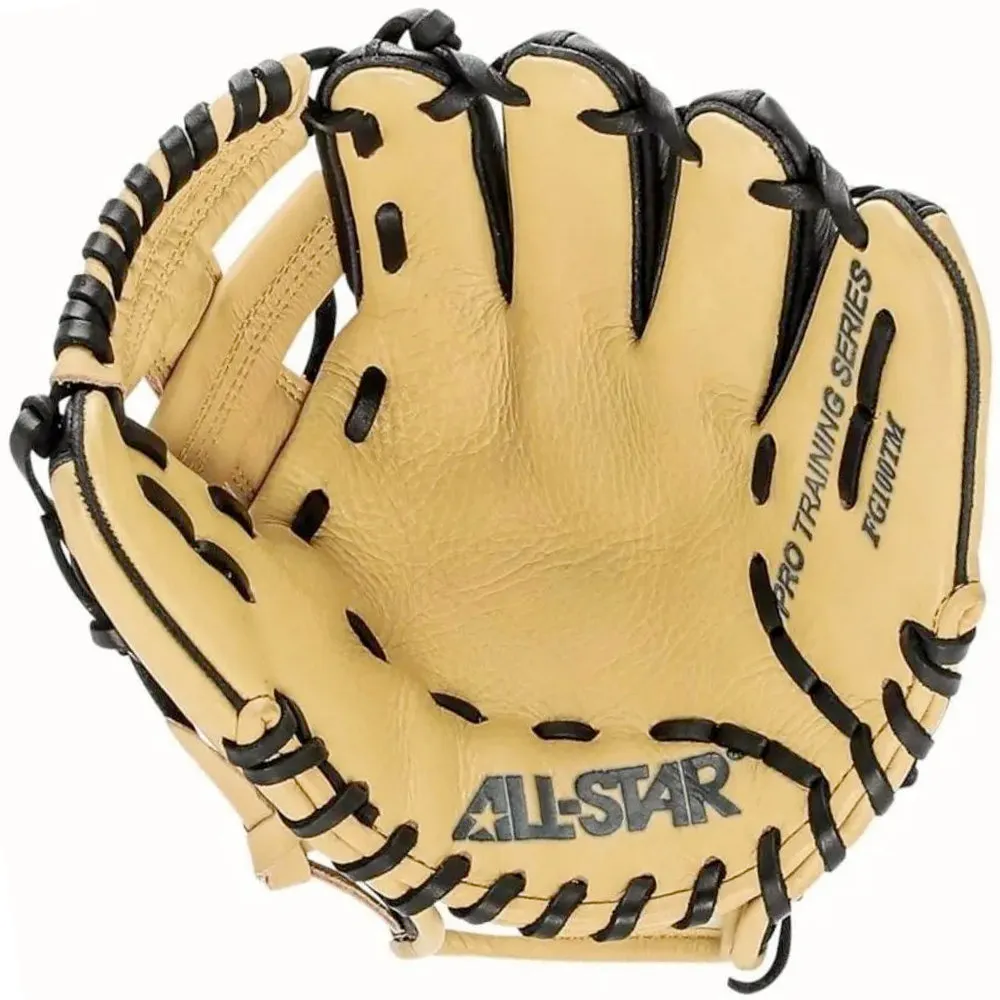 All Star FG100TM 9,5 Inch Training Mitt | Leather Baseball Fielder´s Practice Glove