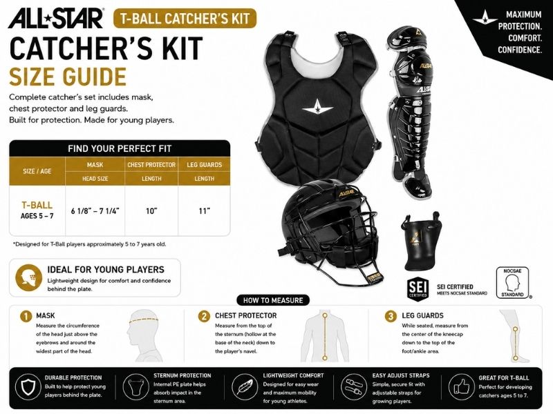 All Star CKCCTBALL Catcher's Kit T-Ball