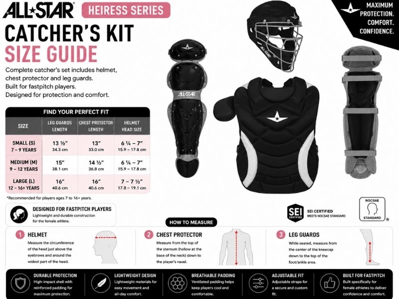 All Star CKW-H Heiress Series Kit Fastpitch M White