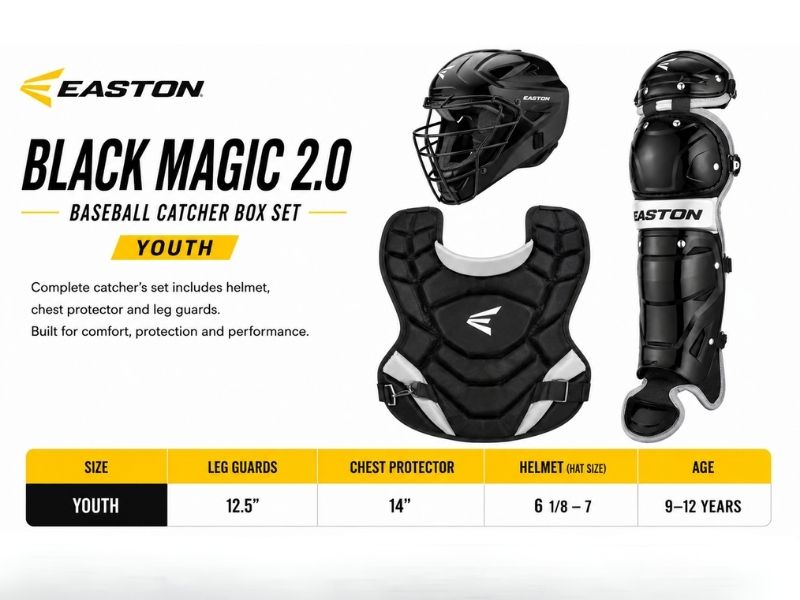 Easton Black Magic 2.0 Box Set Junior Youth