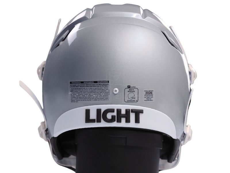 Light Apache Lightning Youth Helmets - Painted L Silver