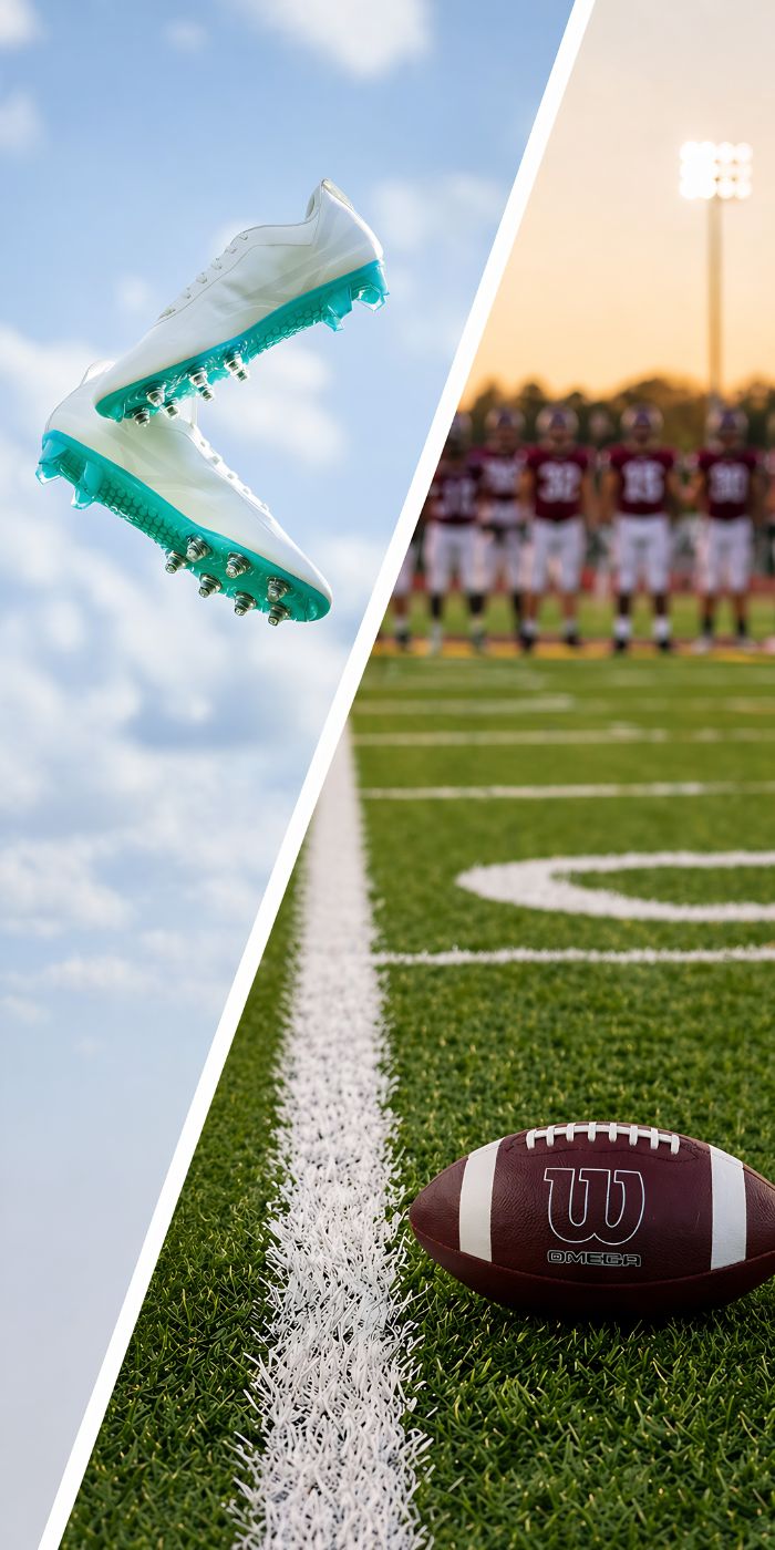 Clean American Football Cleats