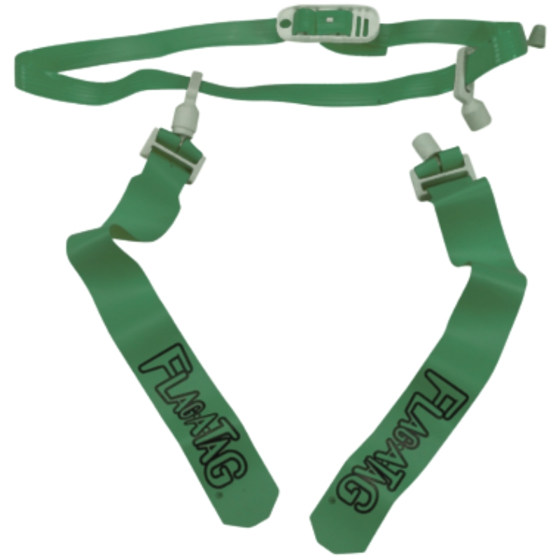 Markwort Flag-A-Tag Flag Football Set (Belt & Flags) | One Size Kelly
