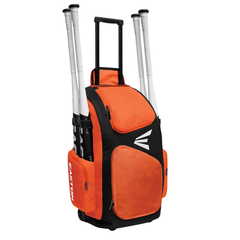 Easton Traveler Stand Up Wheeled Bag Color Orange