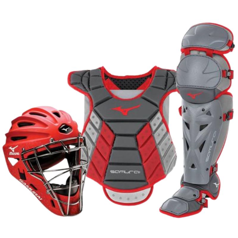 Mizuno Samurai Womens Box Set 13-14 Color Grey/Red