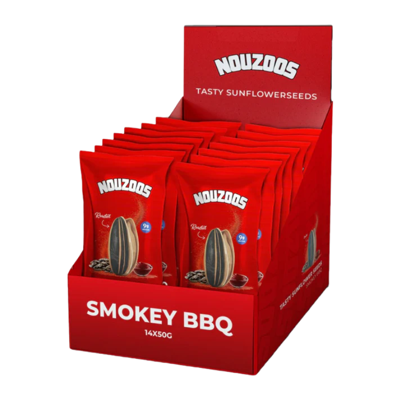 Nouzoos Tasty Sunflowerseeds 50 Grams Smoke BBQ