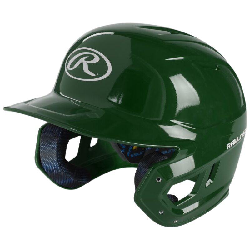 Rawlings MACH Gloss Batting Helmet Adult Dark Green