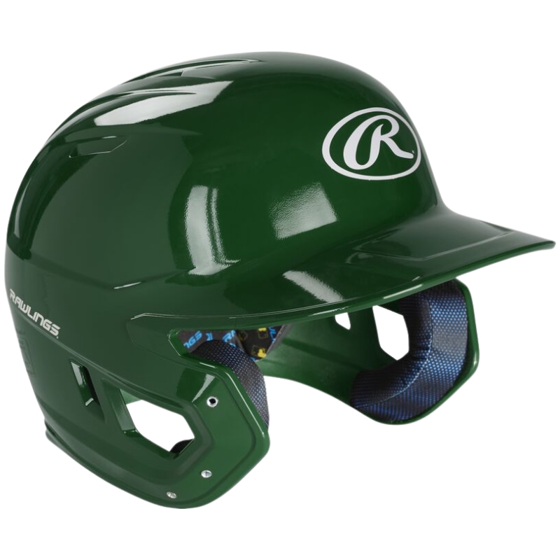 Rawlings MACH Gloss Batting Helmet Adult Dark Green