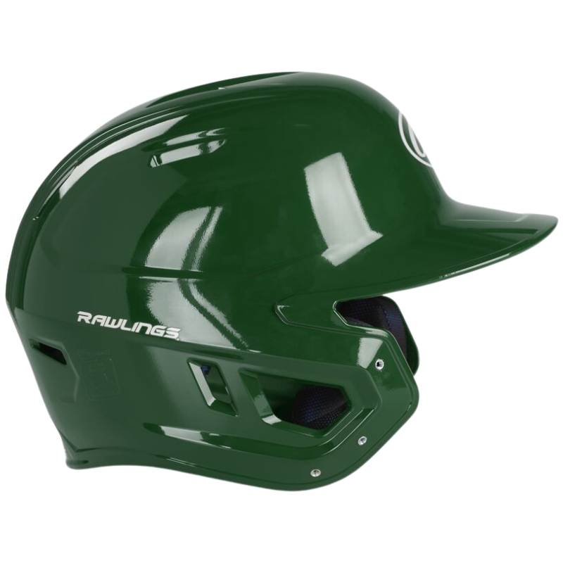 Rawlings MACH Gloss Batting Helmet Adult Dark Green