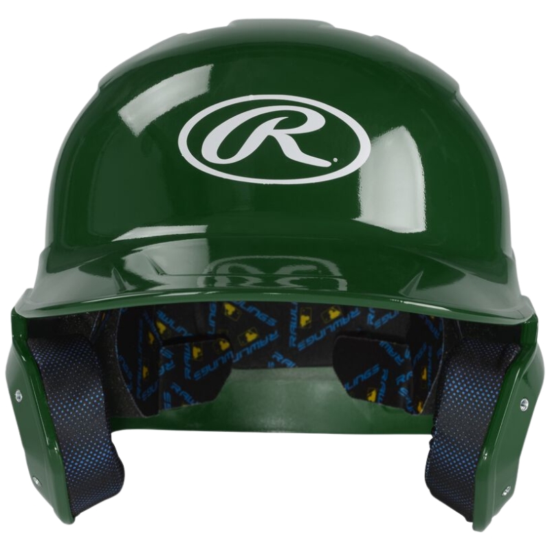 Rawlings MACH Gloss Batting Helmet Adult Dark Green